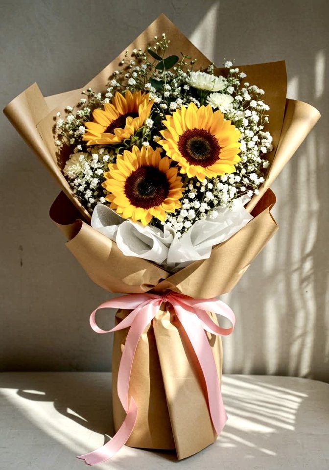 Ayçiçeği Buketi Küçük Boy