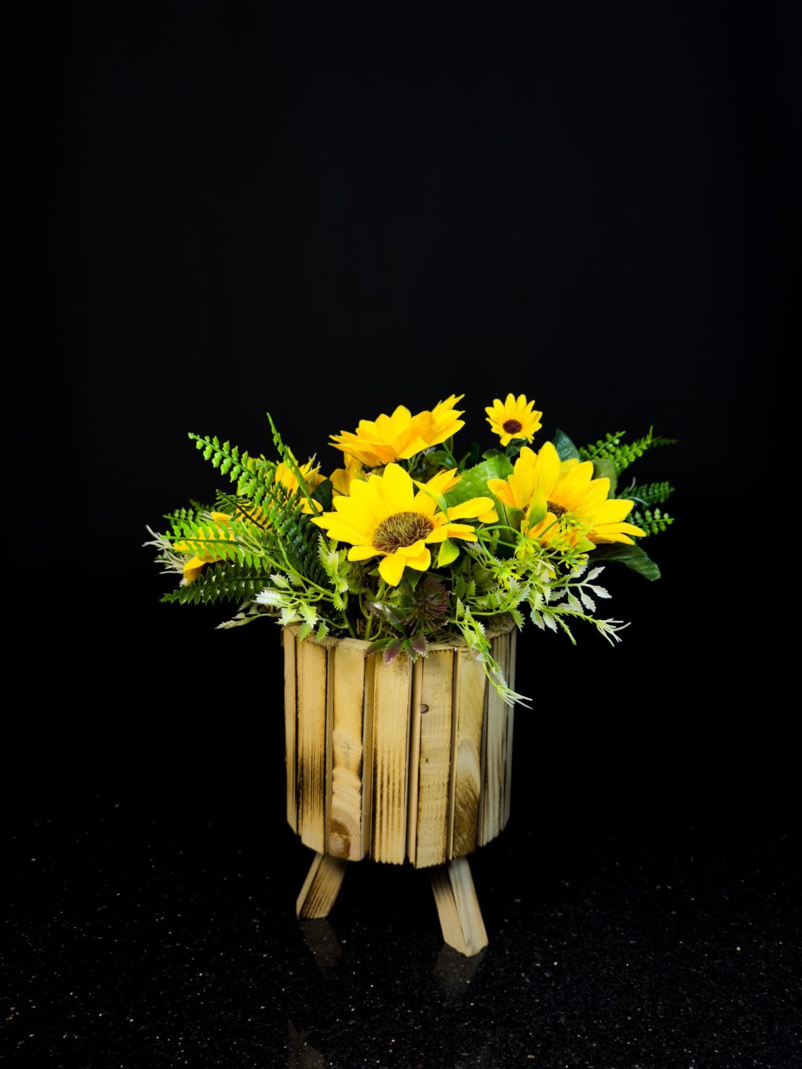 Yapay Ay Çiçeği Aranjmanı